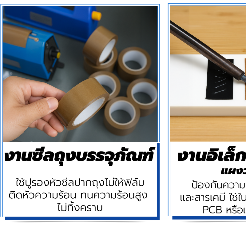 เทปติดเครื่องแพ็คถุง